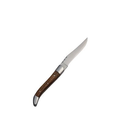 BON CHEF Laguiole, Steak Knife, Natural Wood Handle, 4" Blade, 13/0, 8.88" , set of 12 S943